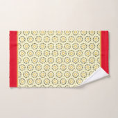 Ensemble de serviettes de bain Abstrait Red Yellow (Serviette à main)