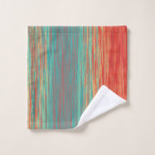 Ensemble de serviettes de bain Abstrait rouge cora (Gant de toilette)