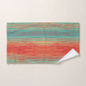 Ensemble de serviettes de bain Abstrait rouge cora (Serviette à main)