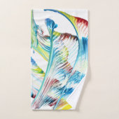 Ensemble de serviettes de bain abstraites colorées (Serviette à main)