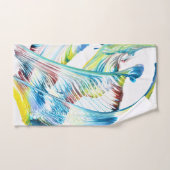 Ensemble de serviettes de bain abstraites colorées (Serviette à main)