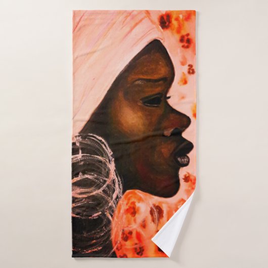 Ensemble De Serviettes De Bain Africaine Jolie Fem (Serviette de bain)