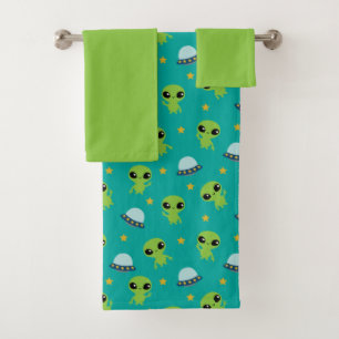 Ensemble de serviettes de bain Aliens