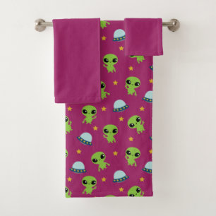 Ensemble de serviettes de bain Aliens