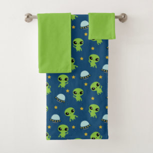 Ensemble de serviettes de bain Aliens