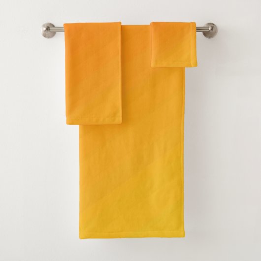 Ensemble de serviettes de bain américaine en coule (En situation)