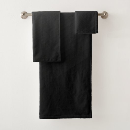 Ensemble de serviettes de bain américaine en coule (En situation)