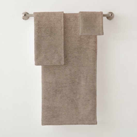 Ensemble de serviettes de bain américaine en coule (En situation)