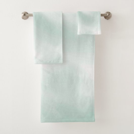 Ensemble de serviettes de bain américaine en coule (En situation)
