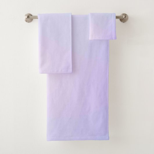 Ensemble de serviettes de bain américaine en coule (En situation)