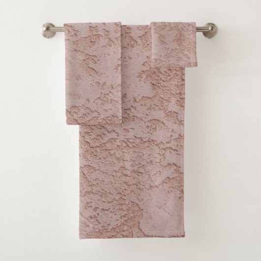 Ensemble de serviettes de bain américaine en coule (En situation)