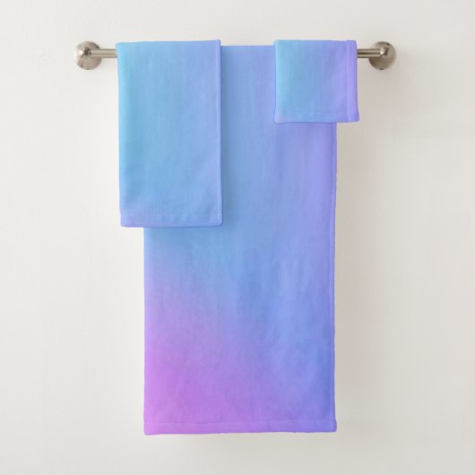 Ensemble de serviettes de bain américaine en coule (En situation)
