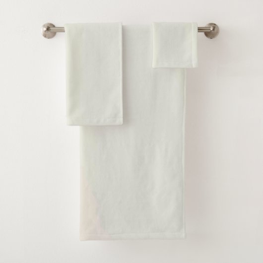 Ensemble de serviettes de bain américaine en coule (En situation)