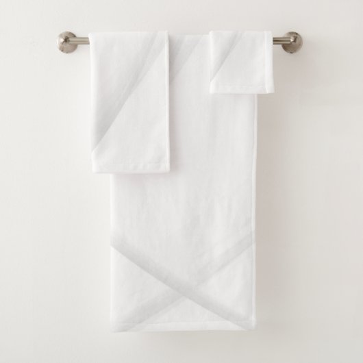 Ensemble de serviettes de bain américaine en coule (En situation)