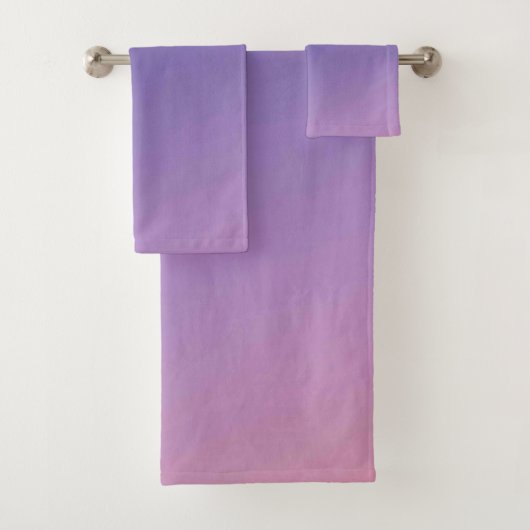 Ensemble de serviettes de bain américaine en coule (En situation)