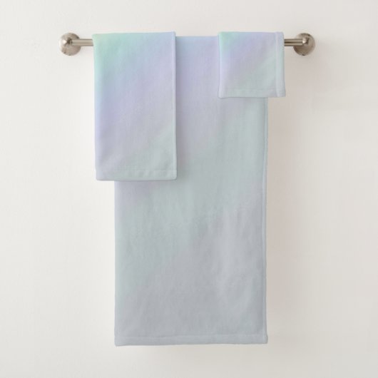 Ensemble de serviettes de bain américaine en coule (En situation)