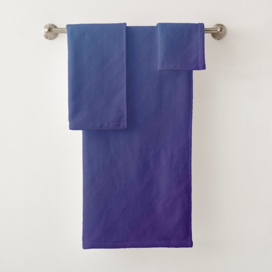 Ensemble de serviettes de bain américaine en coule (En situation)