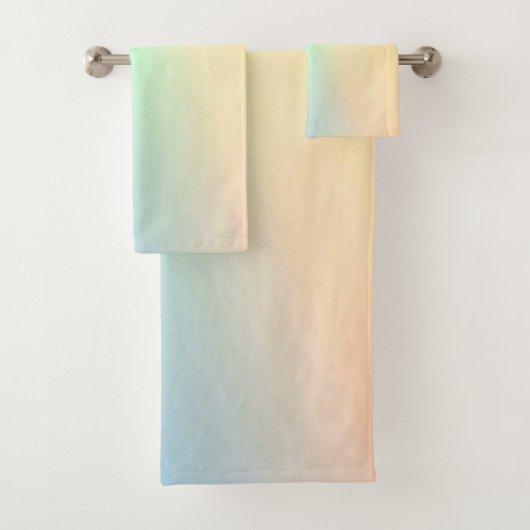 Ensemble de serviettes de bain américaine en coule (En situation)