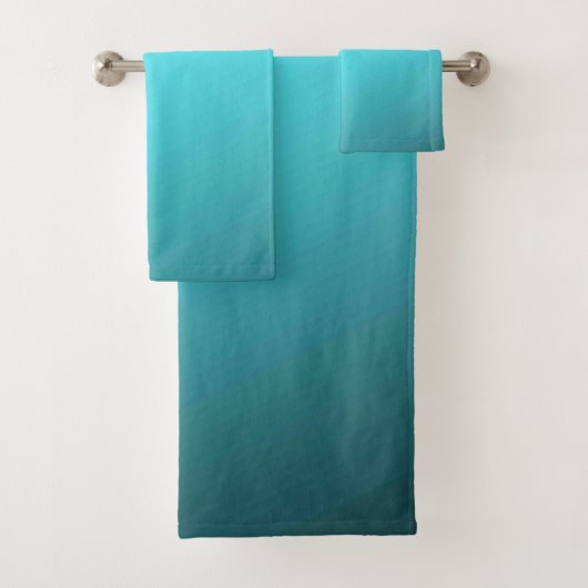 Ensemble de serviettes de bain américaine en coule (En situation)