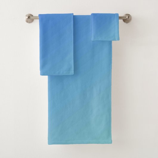 Ensemble de serviettes de bain américaine en coule (En situation)