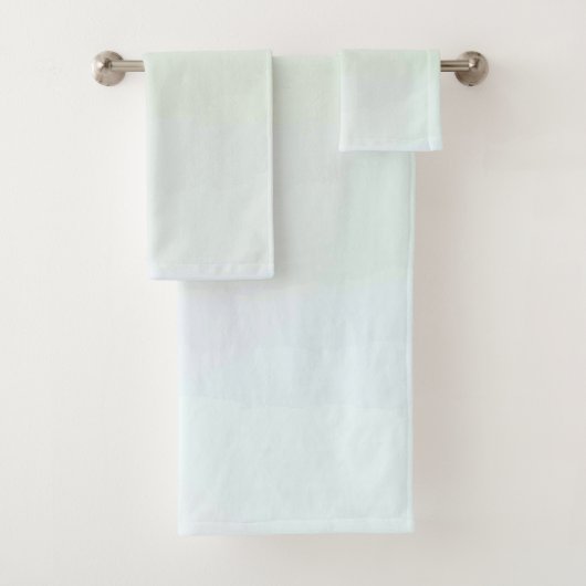 Ensemble de serviettes de bain américaine en coule (En situation)