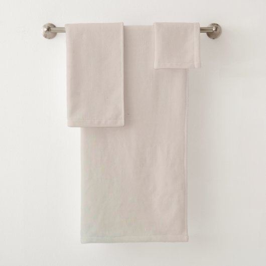 Ensemble de serviettes de bain américaine en coule (En situation)