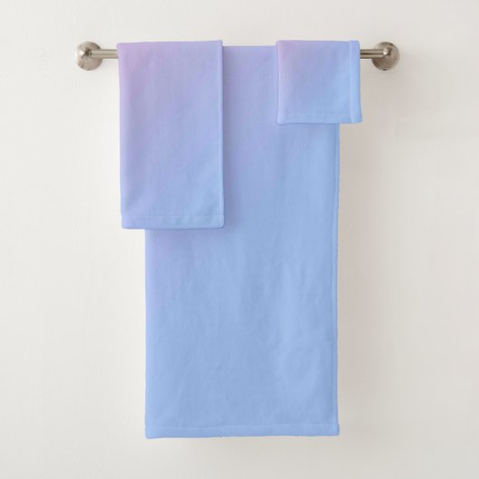 Ensemble de serviettes de bain américaine en coule (En situation)
