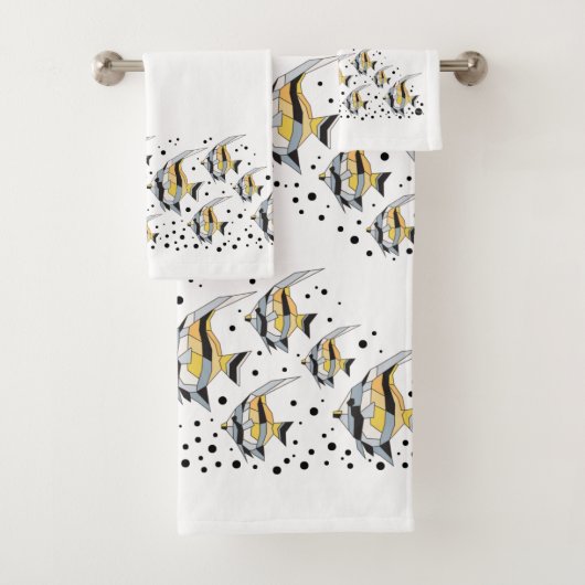 Ensemble de serviettes de bain Angelfish (En situation)