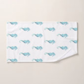 Ensemble de serviettes de bain Aqua Seahorse (Serviette à main)