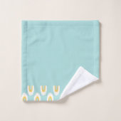 Ensemble de serviettes de bain Aquamarine Motif Ed (Gant de toilette)