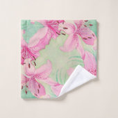 Ensemble de serviettes de bain - Aquarelle rose Ly (Gant de toilette)
