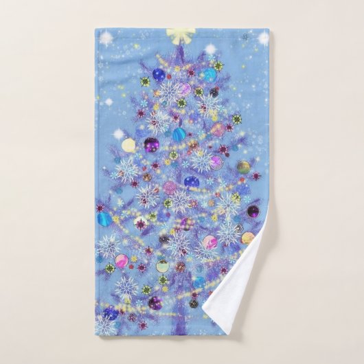 Ensemble de serviettes de bain Arbre de Noël décor (Serviette à main)