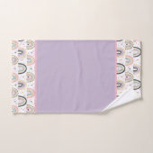 Ensemble de serviettes de bain arc-en-ciel pastel (Serviette à main)