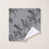 Ensemble de serviettes de bain argentées avec bamb (Gant de toilette)