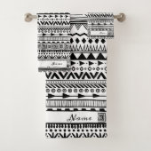 Ensemble de serviettes de bain Arrière - plan Boho (En situation)
