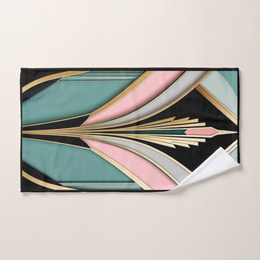 Ensemble De Serviettes De Bain Art Déco. (Serviette à main)