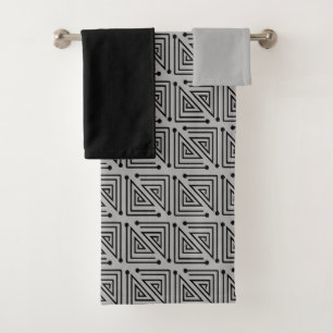 Ensemble de serviettes de bain Art Déco Mazes