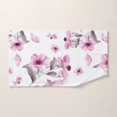 Ensemble de serviettes de bain aux fleurs roses él (Serviette à main)