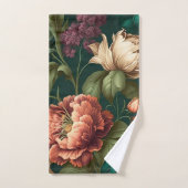Ensemble de serviettes de bain aux fleurs victorie (Serviette à main)