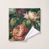 Ensemble de serviettes de bain aux fleurs victorie (Gant de toilette)