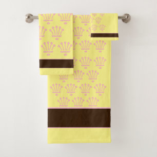 Ensemble de serviettes de bain avec couronnes flor