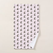 Ensemble de serviettes de bain avec de mignons cha (Serviette à main)