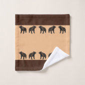 Ensemble de serviettes de bain avec Grizzly (Gant de toilette)