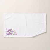 Ensemble de serviettes de bain avec lettre initial (Serviette à main)