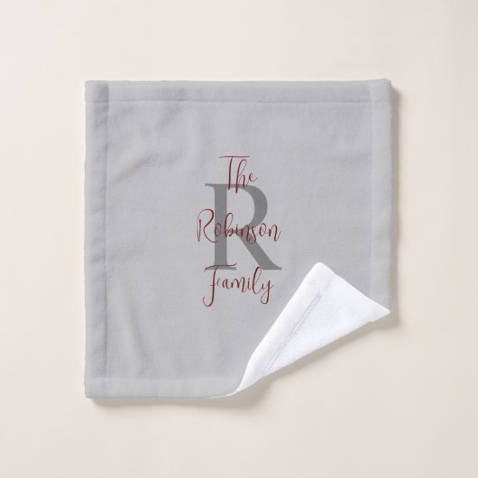Ensemble de serviettes de bain avec monogramme du  (Gant de toilette)