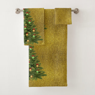 Ensemble de serviettes de bain avec paillettes dor