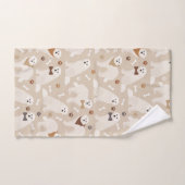 Ensemble de serviettes de bain avec pattes et os d (Serviette à main)