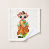Ensemble de serviettes de bain avec petit clown (Gant de toilette)