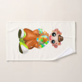Ensemble de serviettes de bain avec petit clown (Serviette à main)