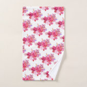 Ensemble de serviettes de bain avec roses (Serviette à main)
